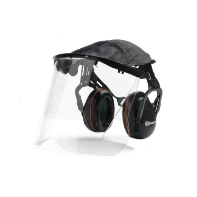 Ochronniki słuchu z osłoną twarzy z plexi