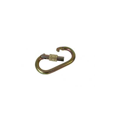 PCW Karabiner stalowy 12mm Blokada Śrubowa
