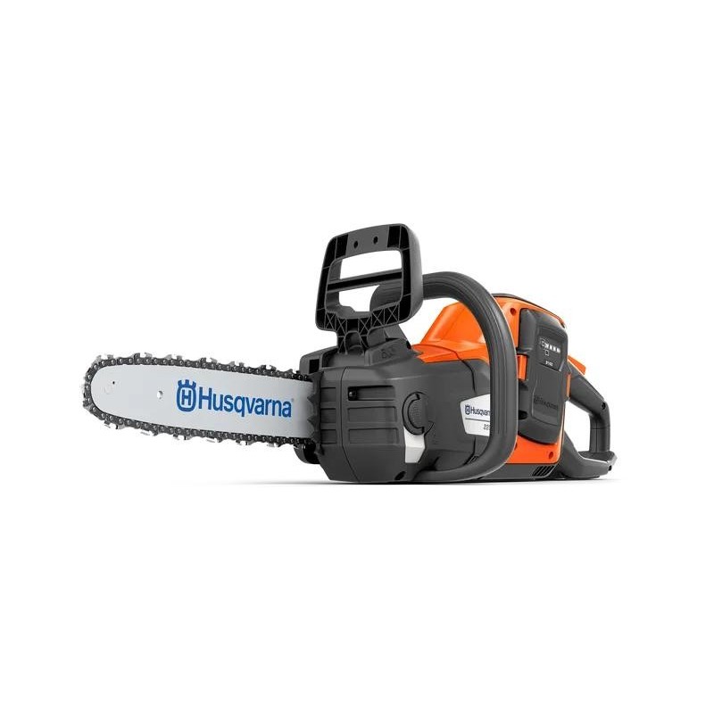 Pilarka akumulatorowa Husqvarna 225i z akumulatorem i ładowarką.